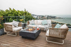 Manhattan 36” Concrete Fire Table - Backyard Pyre