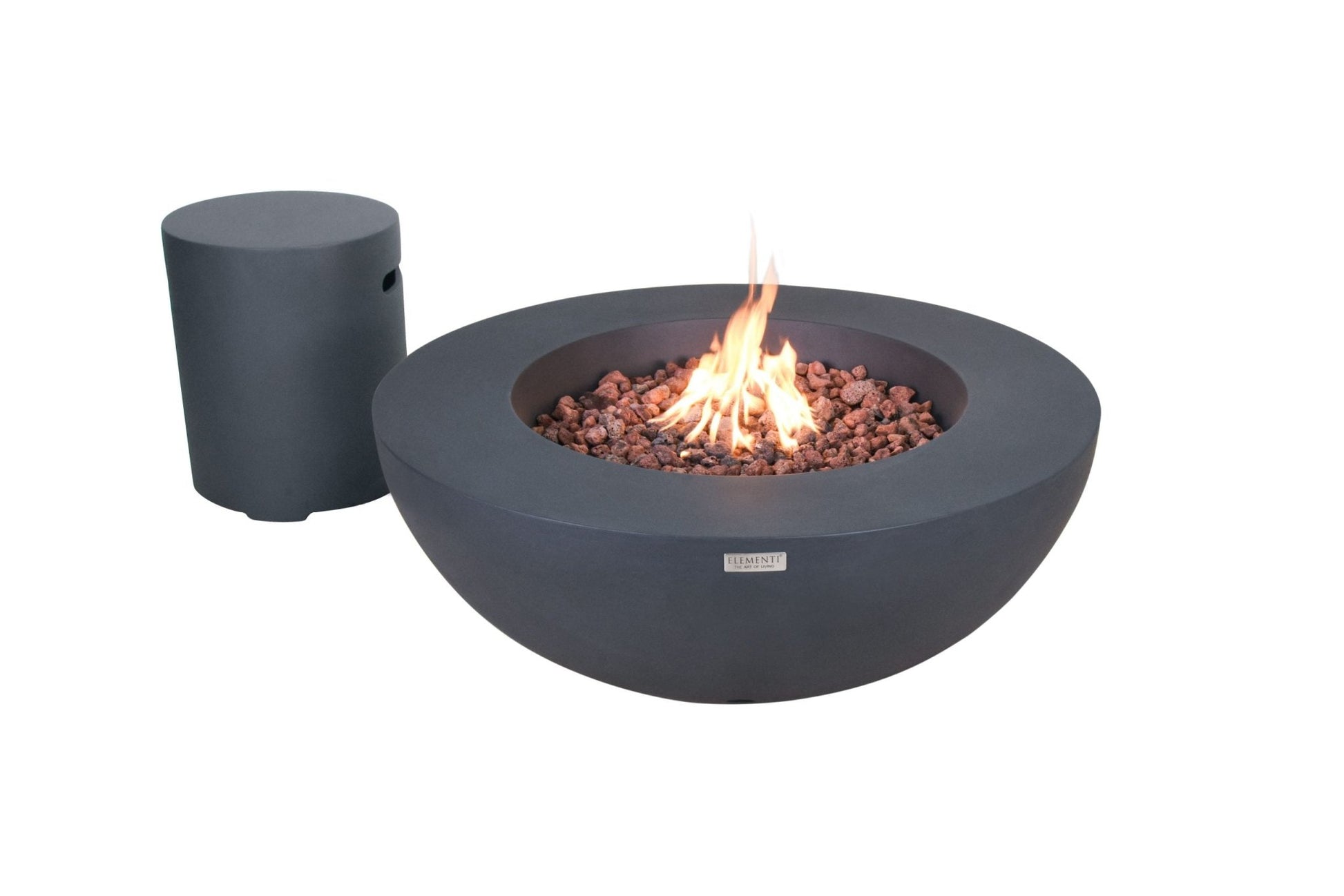 Elementi Lunar Bowl Fire Table - Backyard Pyre