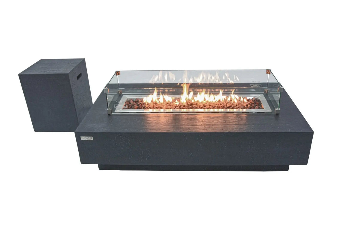 Hampton 56” Concrete Fire Table - Backyard Pyre